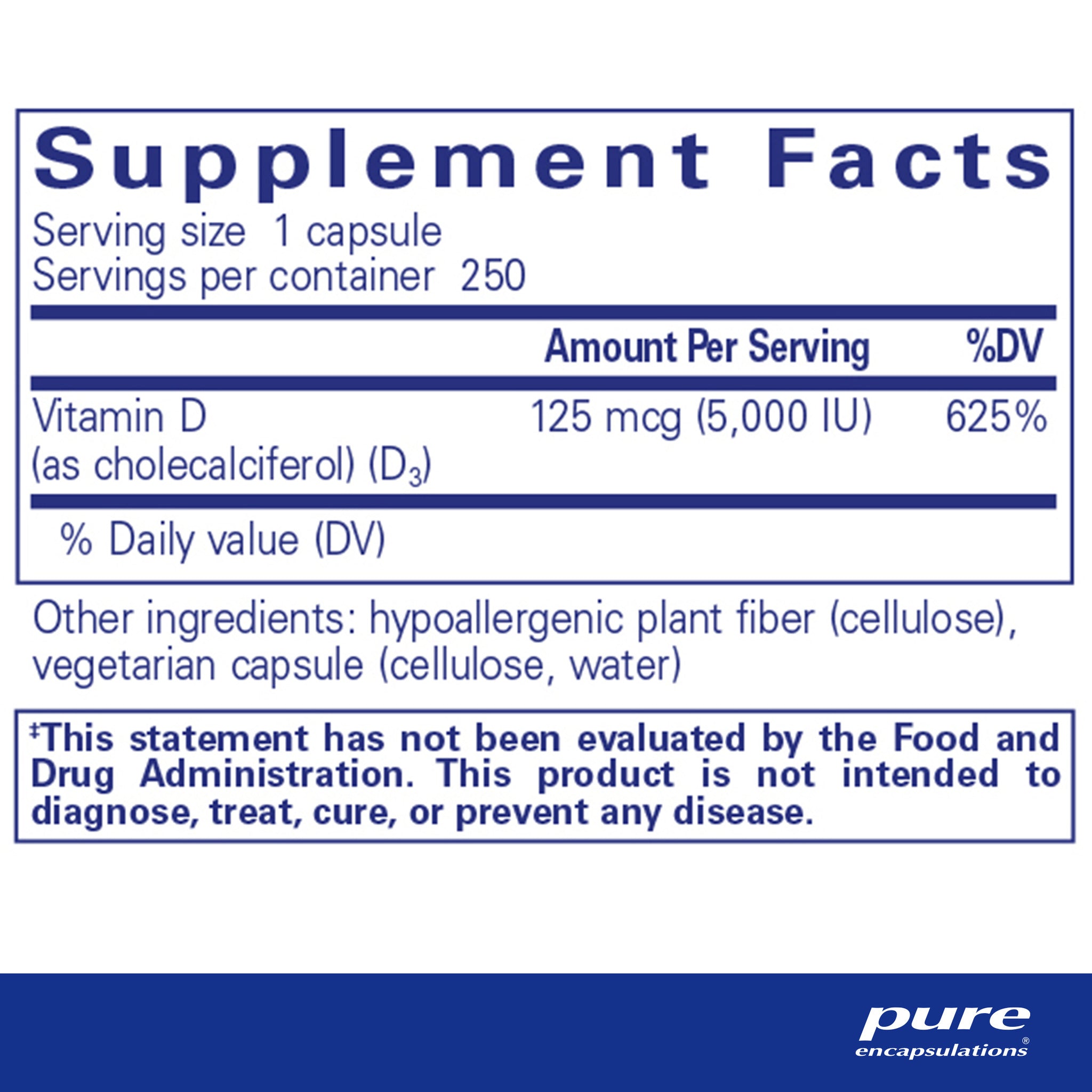Vitamin D3 125 mcg (5,000 IU) - Image 2